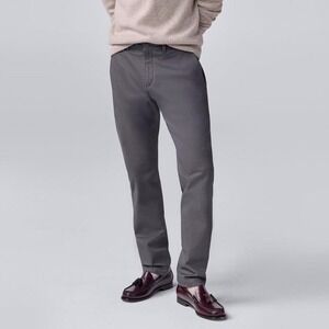 Mack Weldon Maverick Tech Chino Pants Men's Size 30 x 32 Gray TrousersSlim